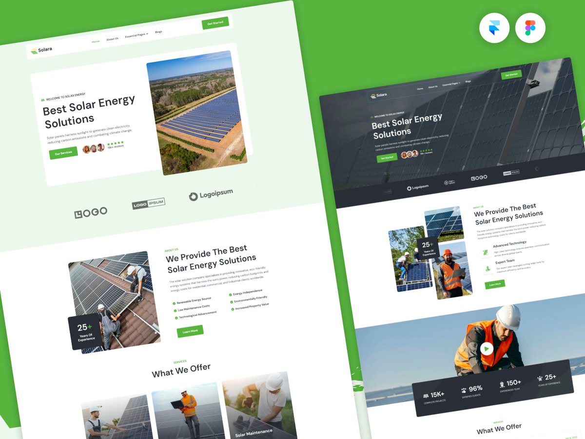 ☀️ Solarax — Solar Energy Framer Template
Solarax is a premium Framer template built for solar companies &amp; renewable energy brands ready to scale. Showcase services, case studies &amp; clean energy impact with clarity and trust.
We love building with <a href="/framer/">Framer</a> 💙

✨ CMS-powered