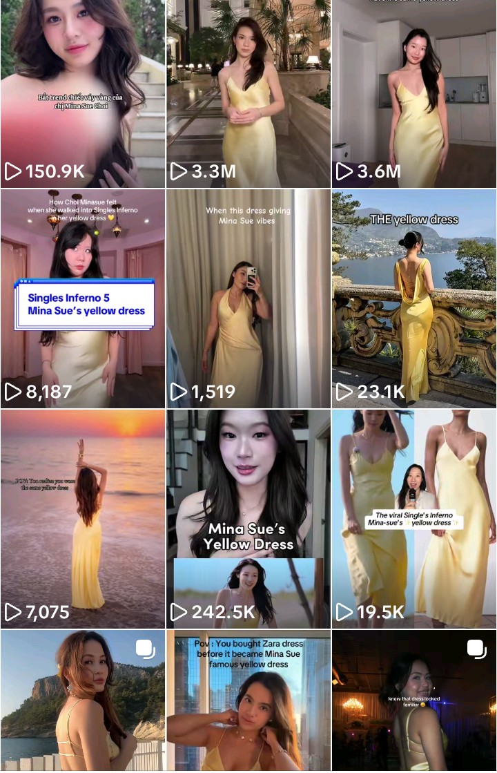 jenniekai19's tweet photo. @Dionpearll jealous of what? mina sue yellow dress have more impact than heesun whole existence in singles inferno 😭 mina sue the trendsetter. https://t.co/TV1qH12OT5