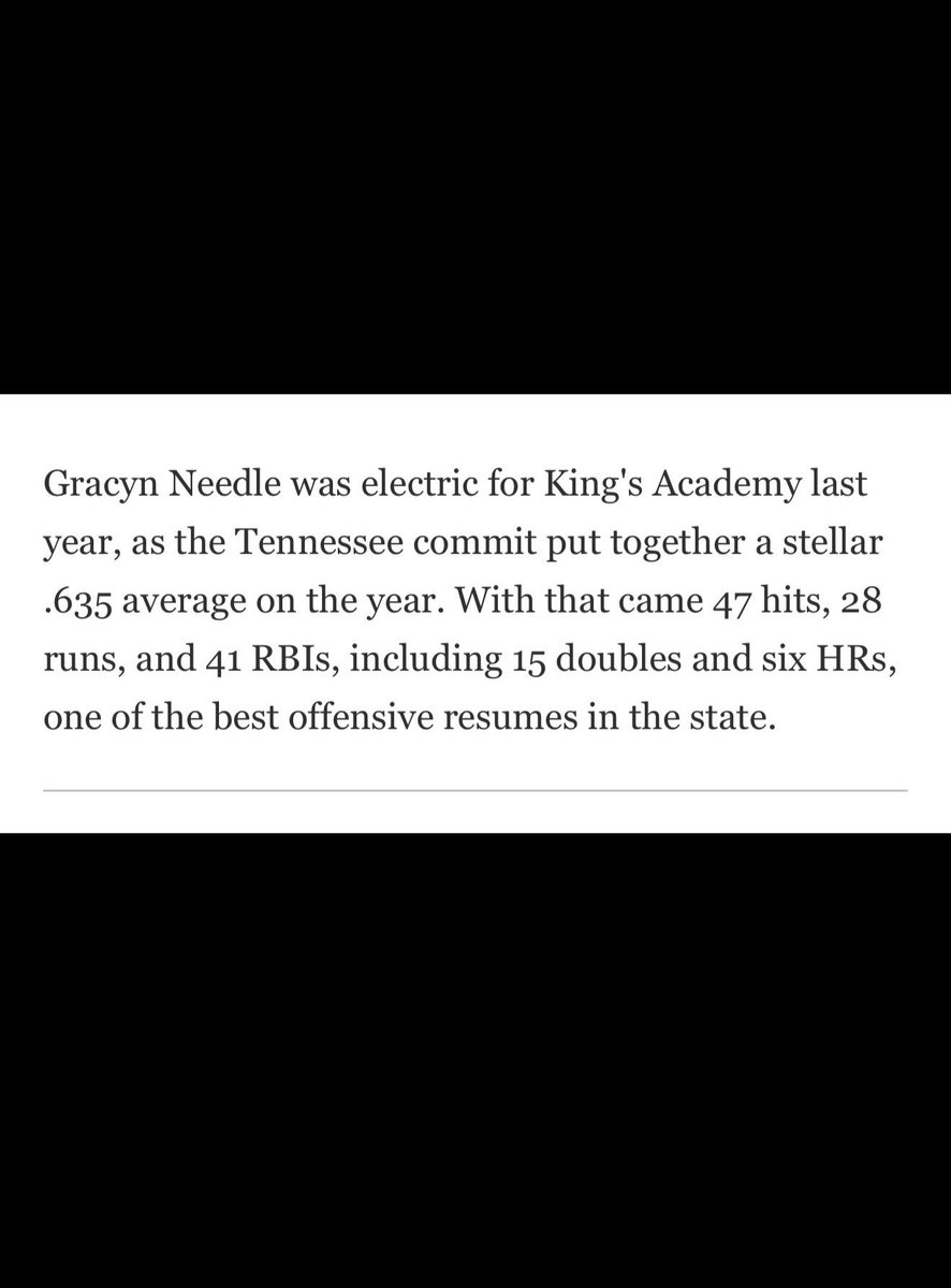 Gracyn Needle 2027 tweet media