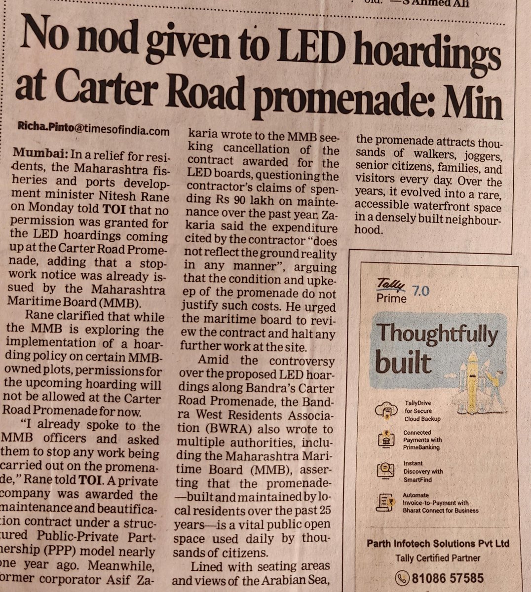 jskeshriya's tweet image. No Nod given to #LED #Hoardings at #Carter road says #Minister , but in #Eastern suburbs there are more than 15-20 #Illegal LED Hoardings protected by #Corrupt #License dept. Officials.

#Mulund East #Toll naka Hoarding (Illegal) agency charges around 12-15 #lakhs rent per month