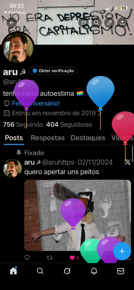 aruhttps's tweet image. EU ME DIVIRTO MTO COM ESSES BALÕES