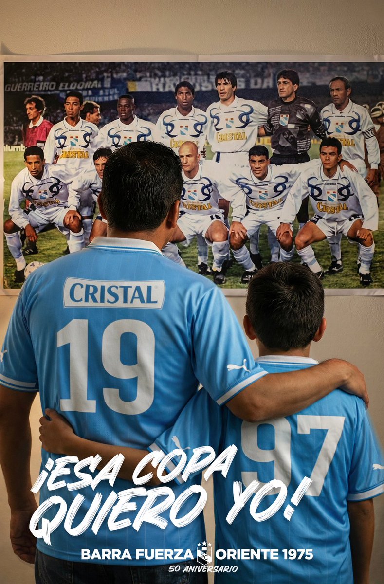 Ohhhhh la Libertadoooooressssss🎶🩵Este martes inicia el sueño copero, ese sueño que tanto ansiamos. A los jugadores, sepan que camiseta visten y dejen la vida por los colores.

¡VIVIR PARA CRISTAL Y NO DE CRISTAL!👊🏻

¡FIESTA, ALIENTO Y HUEVOS!
Barra Fuerza Oriente 1975