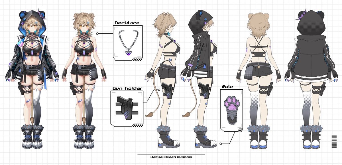 hazumiaileen's tweet photo. ˗ˏˋ ꒰ Hazumi Okazaki Reference Sheets ꒱ ˎˊ˗

Reference sheets for all of my outfits so far! ⊹ ࣪ ˖

⟢ oshi mark:🦁⚔️
⟢ general: #hazumi
⟢ live/clips: #hazulive
⟢ fanart: #hazumillust
⟢ memes: #hazumeme

꒰ hq versions below! ꒱ https://t.co/4pnnomuA3y