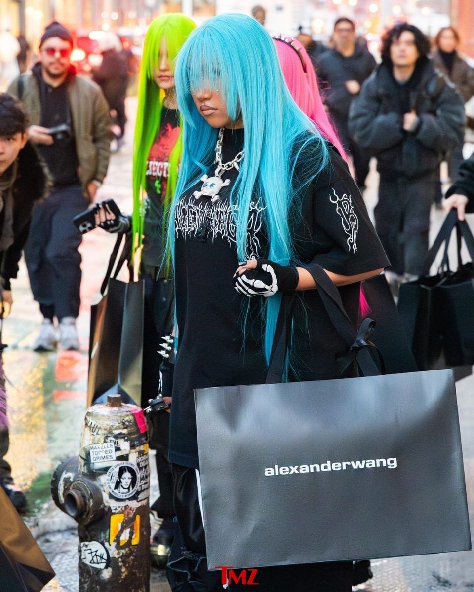 HardestFitPics's tweet image. North west &amp;amp; Friends Leaving alexander Wang in NYC