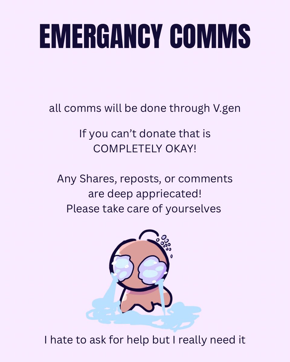 EMERGENCY COMMS‼️‼️
Any reposts, comments, likes and shares are appreciated🙏🏽

#Commission #emergancycomm 
#comms