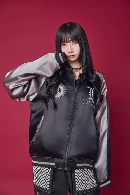 P.N UNDERGROUND × DEATH NOTE エル スカジャン。 背面に大胆に描かれ