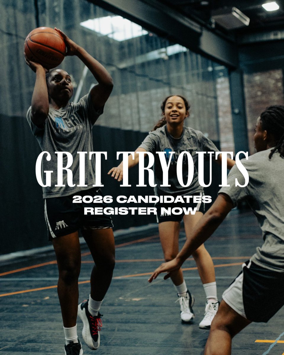 NewYorkGrit's tweet photo. Registration for March Tryouts is officially OPEN. Calling all 8th–11th grade student athletes whose goal is to play basketball at the collegiate level. Tryouts will be by invitation only, so sign up now at the 🔗 in bio. https://t.co/kAj6SgwE1l