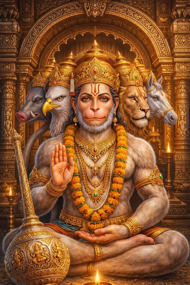 vignesh__9's tweet image. Chant Hanuman’s name and conquer fear.

#JaiHanuman #Fearless #Blessings #Hindu