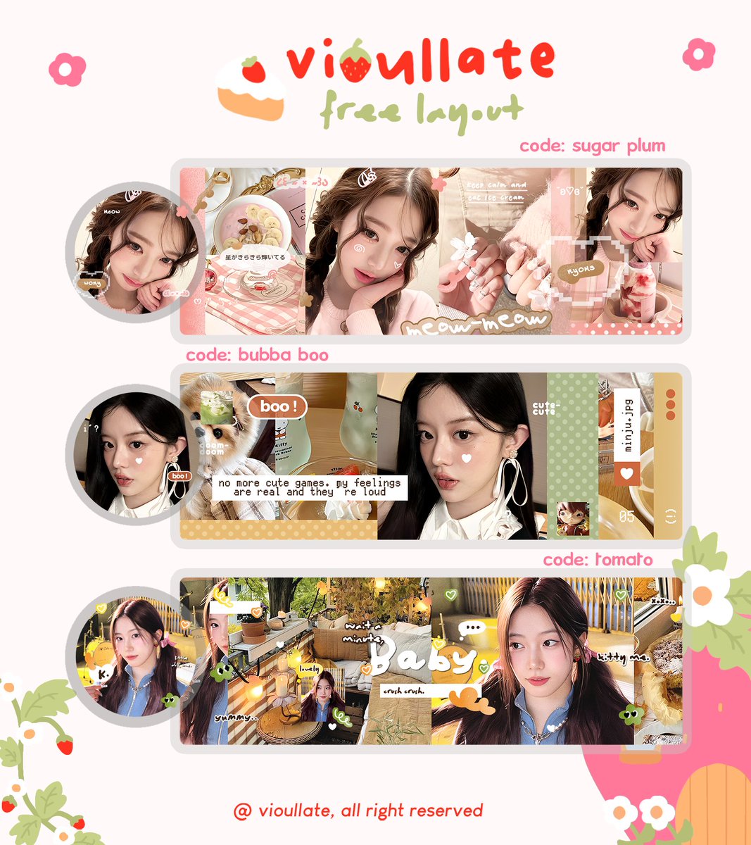 vioullate's tweet image. Help repost? Timakacii :3

Attenshuun~ Today is @mocthies's birthday! 🥳 Ada 6 FREE LAYOUT by req yang bisa kalian klaim ✨

☁ : by reply
💌 : sekarang - 21.30 wib

Ayo ikut ramaikan! #zonauang