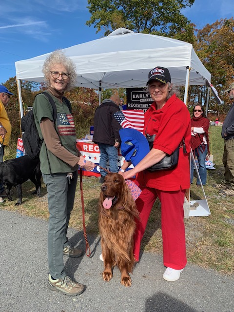 <a href="/DUNBAR74/">Aaron Dunbar</a> <a href="/BasedMikeLee/">Mike Lee</a> That character makes him great at registering Republicans! 105 lbs &amp; he loves everybody! Angus &amp; I have been volunteering for Scott Presler since March 2024 when I trained with Scott here in Pike County PA. We are on X a lot drumming up volunteers for Scott!