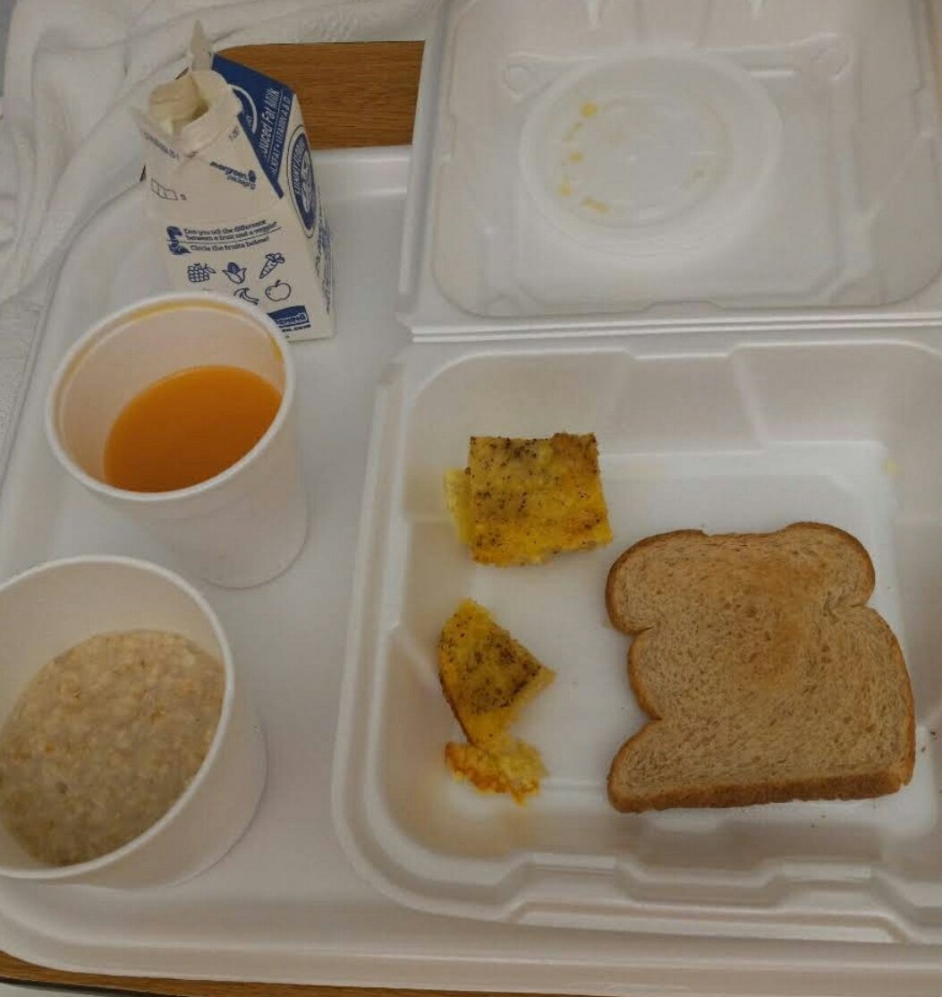 Here is an example of the tiny meals my brother was given at a rehab in ...