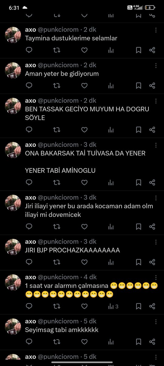 KENDİ TAYMİMA DUSTUM AMKKK