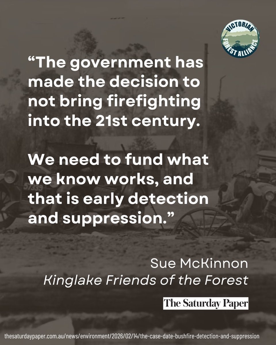 Agencies globally are employing new bushfire detection and suppression technologies to locate and extinguish fires when they start. 🔥

Instead of outdated and ill-informed planned burning and backburning, let's invest in technology that actually works.

thesaturdaypaper.com.au/news/environme…