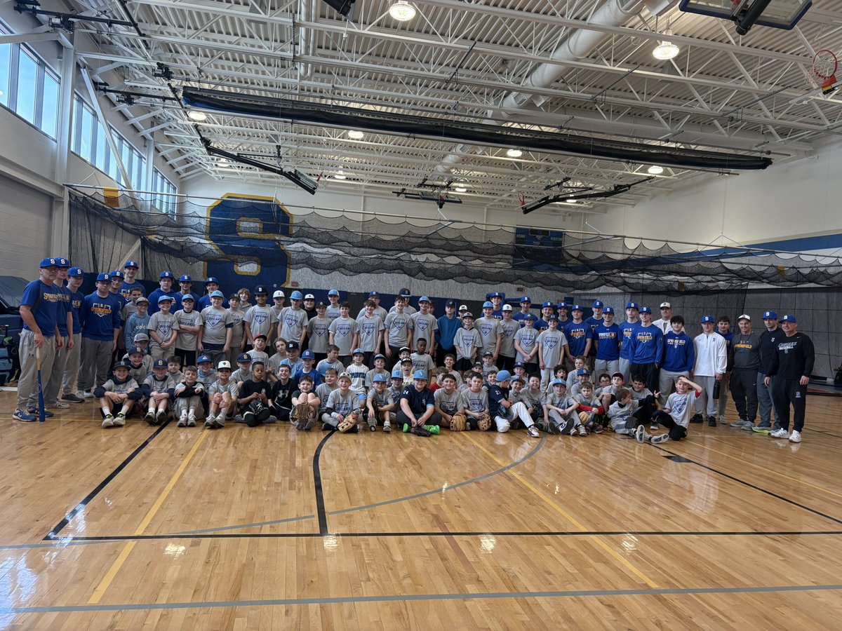 shsdiamondclub's tweet photo. Had a great showing today at our annual clinic! Weather forced us to stay inside but it didn’t stop us from getting almost 80 young cougars to learn what our program is all about! #cougarsbaseball #believeit https://t.co/aeWdOEz2oc