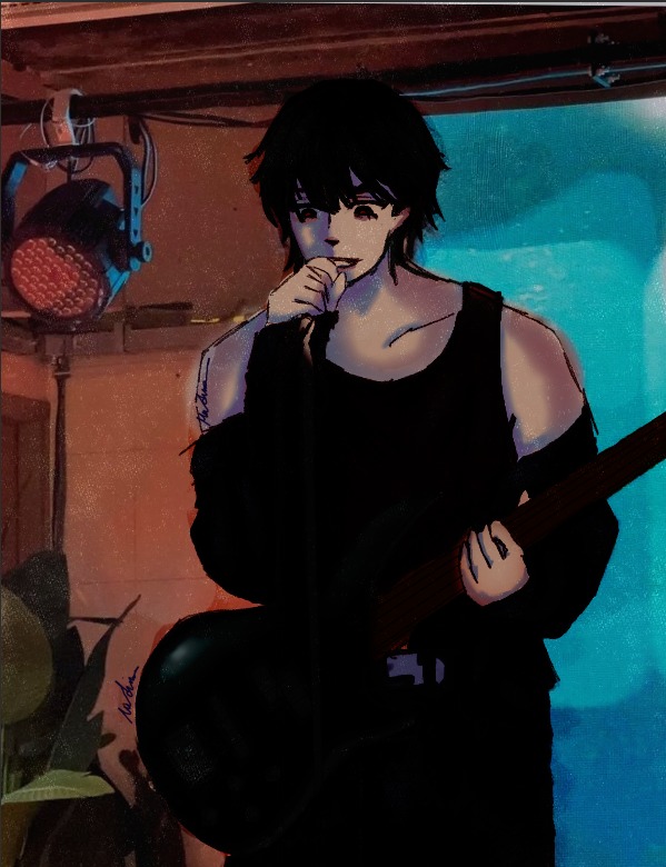 ASHeawx's tweet photo. Happy adoption day!!!! #ALNST #Ivan rock AU where hes performing to #Till https://t.co/JxK5oPOoPw
