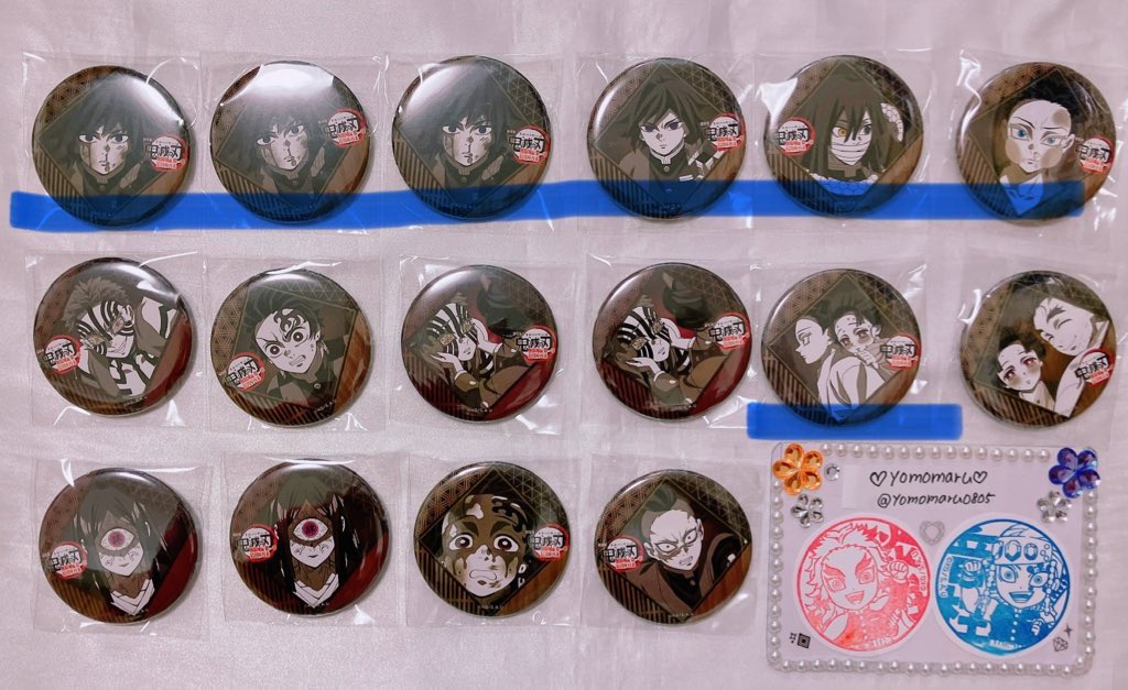 交換募集＊ 鬼滅の刃 ダイニング お楽しみくじ チェキ 缶バッジ ポスト