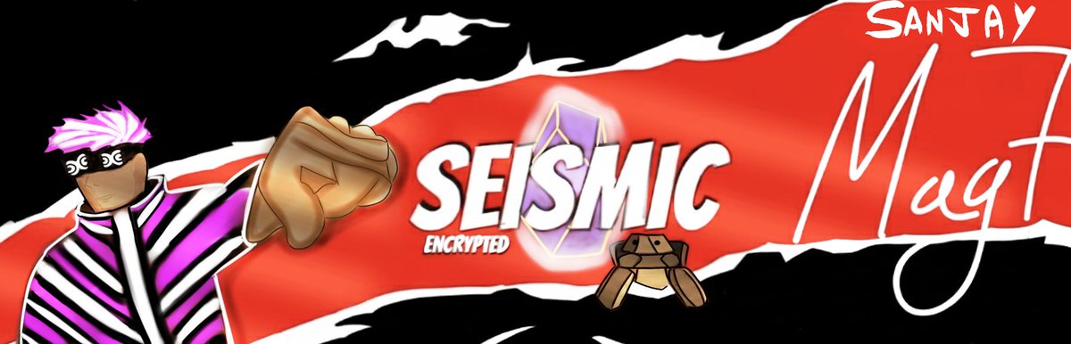 After seeing <a href="/DChakma6666/">SHOVAN</a>' s post, I also made my own banner  .

The vibe of the Seismic Community is so strong that it automatically makes you want to create. 

<a href="/SeismicSys/">Seismic</a> <a href="/NoxxW3/">Noxx</a> <a href="/xealistt/">Xealist</a>
<a href="/heathcliff_eth/">Heathcliff</a>