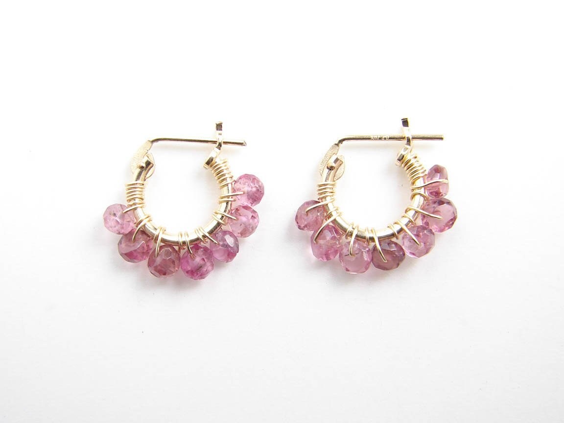 JewelryByMikako's tweet image. October Birthday ~ Small Tourmaline Hoop Earrings ~ 14K GF Hoop Earrings ~ Faceted Pink Tourmaline Earrings ~ Simple Modern Jewelry tuppu.net/f572cb85  #SmallHoop