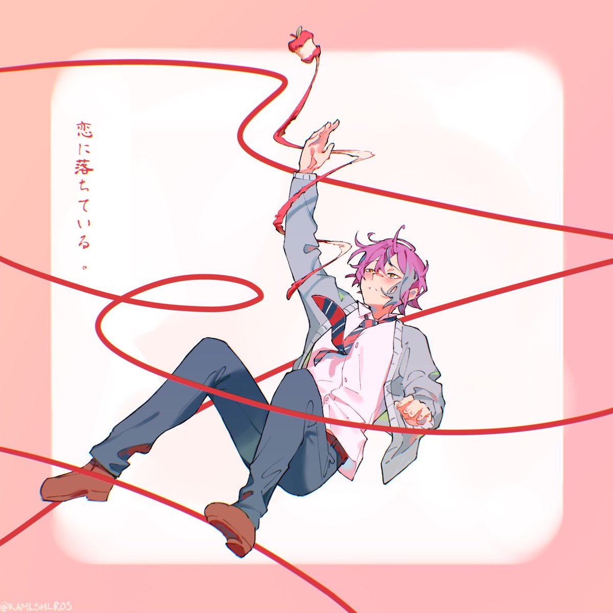 KAMlSHlROS's tweet image. #prsk_BL happy valentine’s day! 🎈🌟 ※曲パロ