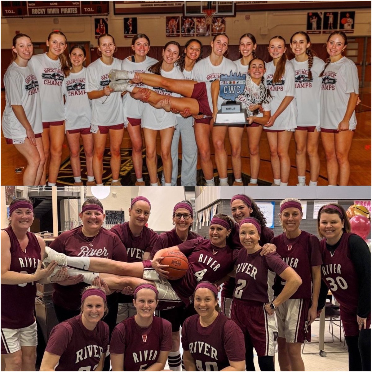 Who wore it best? 🤩  
Thinking this one goes to the moms! 
Can’t wait for the rematch — see you next year! Thank you Swallow family for hosting such a fun team dinner and to <a href="/CoachJPfahl/">Coach Pfahl</a> for coordinating our annual dad and mom team practice and scrimmage!