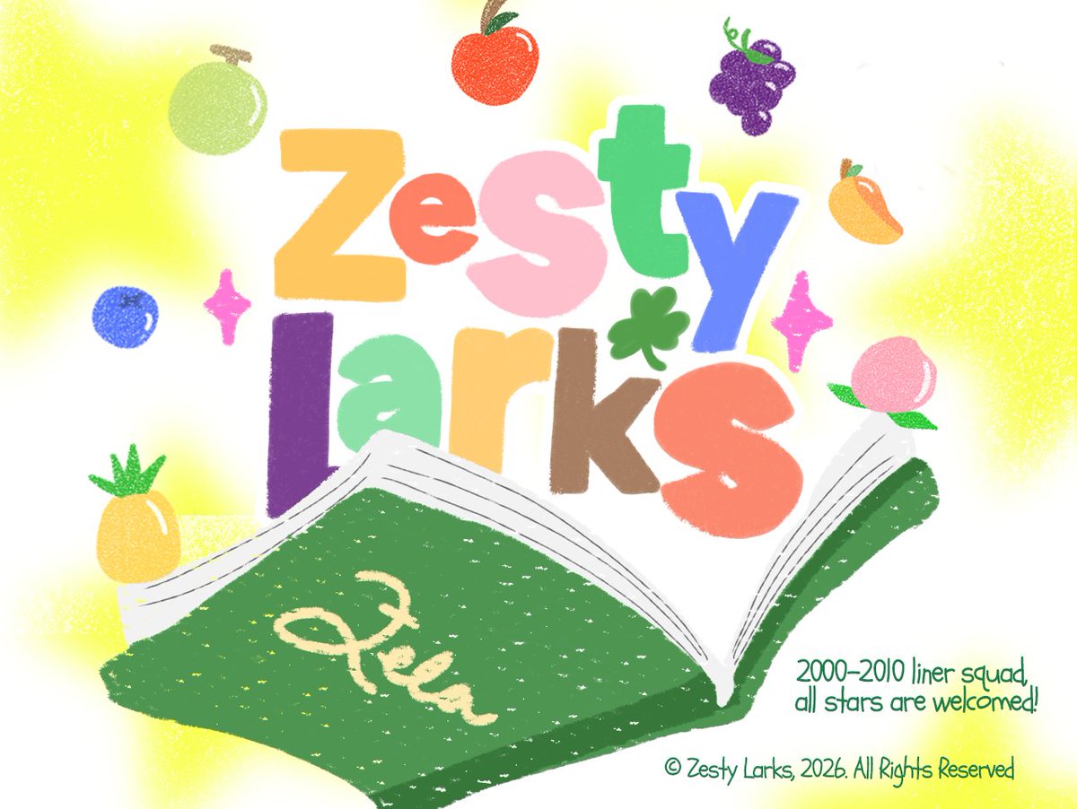 ZestyLarks's tweet image. We’re the glitter in the timeline, the zest in the chaos, the larks in the story.