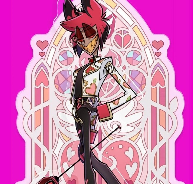 I am absolutely LOVING #Alastor's #valentinesday outfit! The black with the white really compliments him very well without washing out his natural colors + am I the only one freaking out that jacket he's wearing is in #LuciferMorningstar 's colors!? #HazbinHotel #appleradio