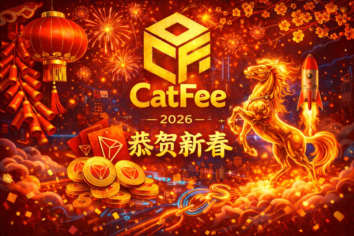 CatFeeio's tweet photo. 🐎 2026 马年已至
过去一年,我们持续 BUILD。
新的一年,我们马力全开。
深耕波场生态,
加速产品进化,
坚定长期主义。
牛熊不惧,向前奔跑。
恭贺新春,链上见。 🚀
#CatFee #2026 #马年 #BuildOn #TRON https://t.co/CrIFvEtywR