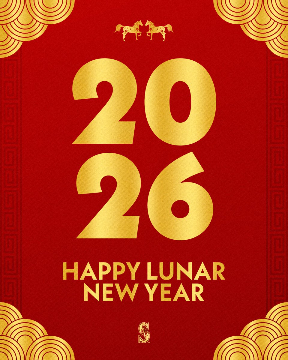 Mariners's tweet photo. 🐴 Happy Lunar New Year 🐴 https://t.co/vWsIX6IJDo