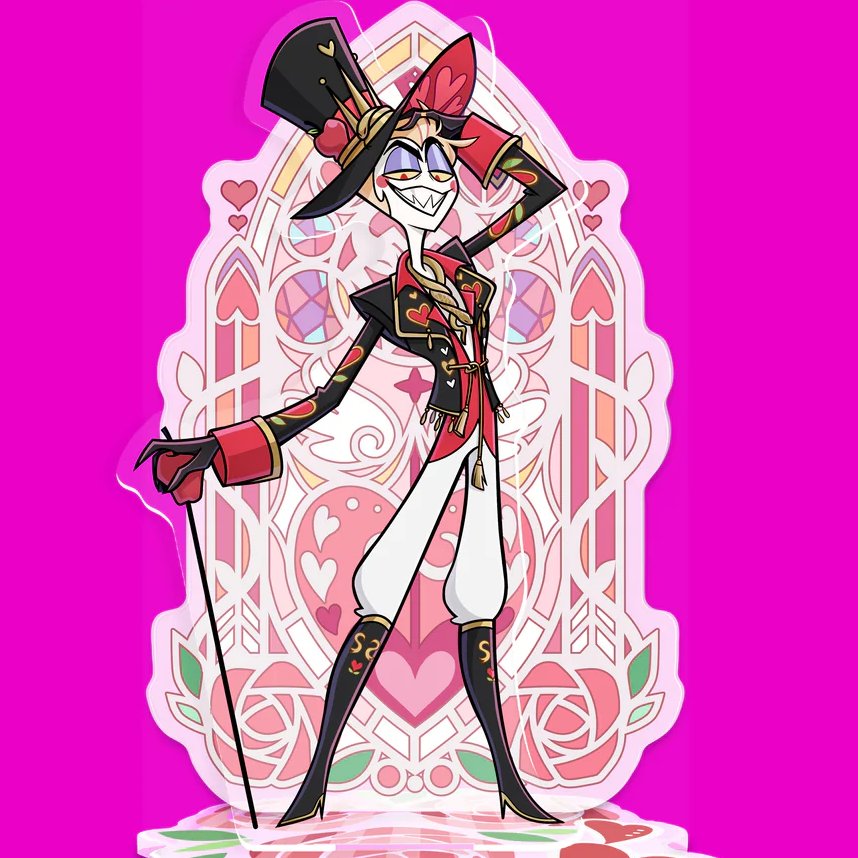 Oh my freaking god they're jackets are in the other's color scheme? 
#LuciferMorningstar: white pink yellow
#Alastor black red bright green
And how magnificent the other's colors compliment each other? Absolutely NO foreshadowing there XD #appleradio #HazbinHotel #radioapple