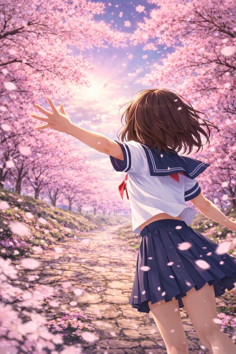 【Xの最初は「試す」人ほど伸びる】

春の匂いって、
なぜか昔の自分を思い出させる。

桜の下を歩いてるだけなのに、
理由もなく前に手を伸ばしたくなる、
あの感じ。

まだ何者でもなかった頃。
将来の答えなんてなくて、
ただ
「どこかへ行けそう」
って思ってた時間。

肩書きもない。
進路も仮。