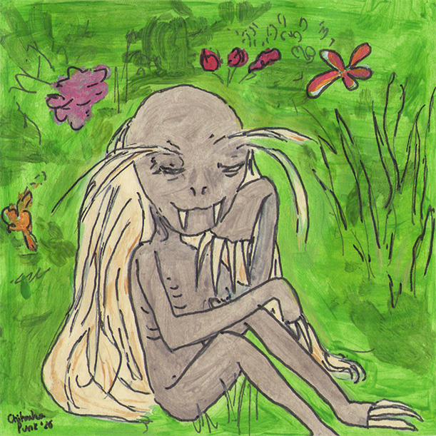 chihuahuapunk's tweet photo. #creatuanary 28: #jenglot . This is a jenglot that got set free though weeeee!!! #creatuanarychallenge #creatuanary2026 #cryptid https://t.co/kTDsoOQ1bJ