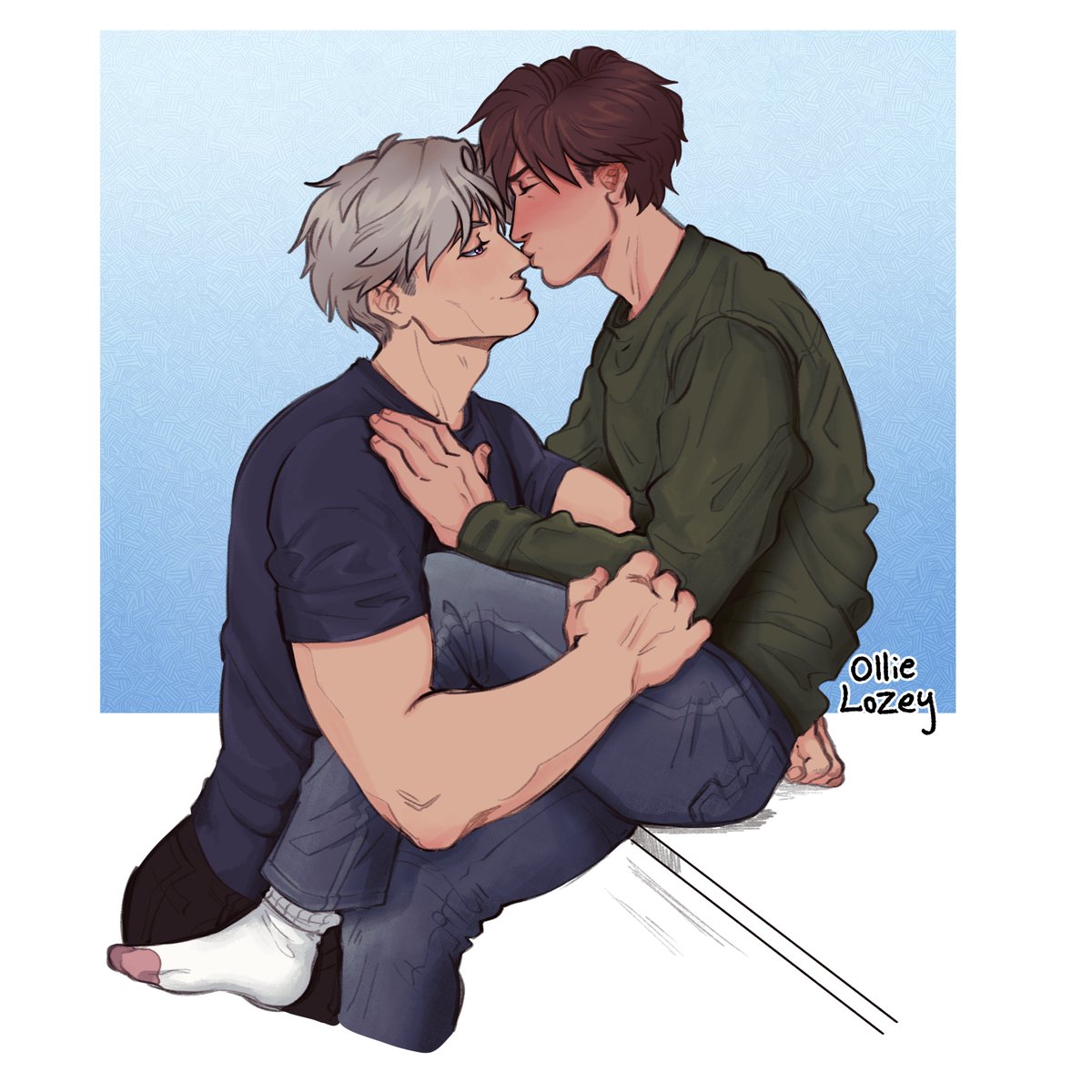 LozeyJones's tweet photo. I've been getting back into #junjouromantica lately and though I've stopped posting to twitter, I wanted to at least share these.
@marukawashoten I don't know if you look at fanart but I hope you enjoy these! Misaki and Usagi-san <3 https://t.co/xUuGPsjqDG