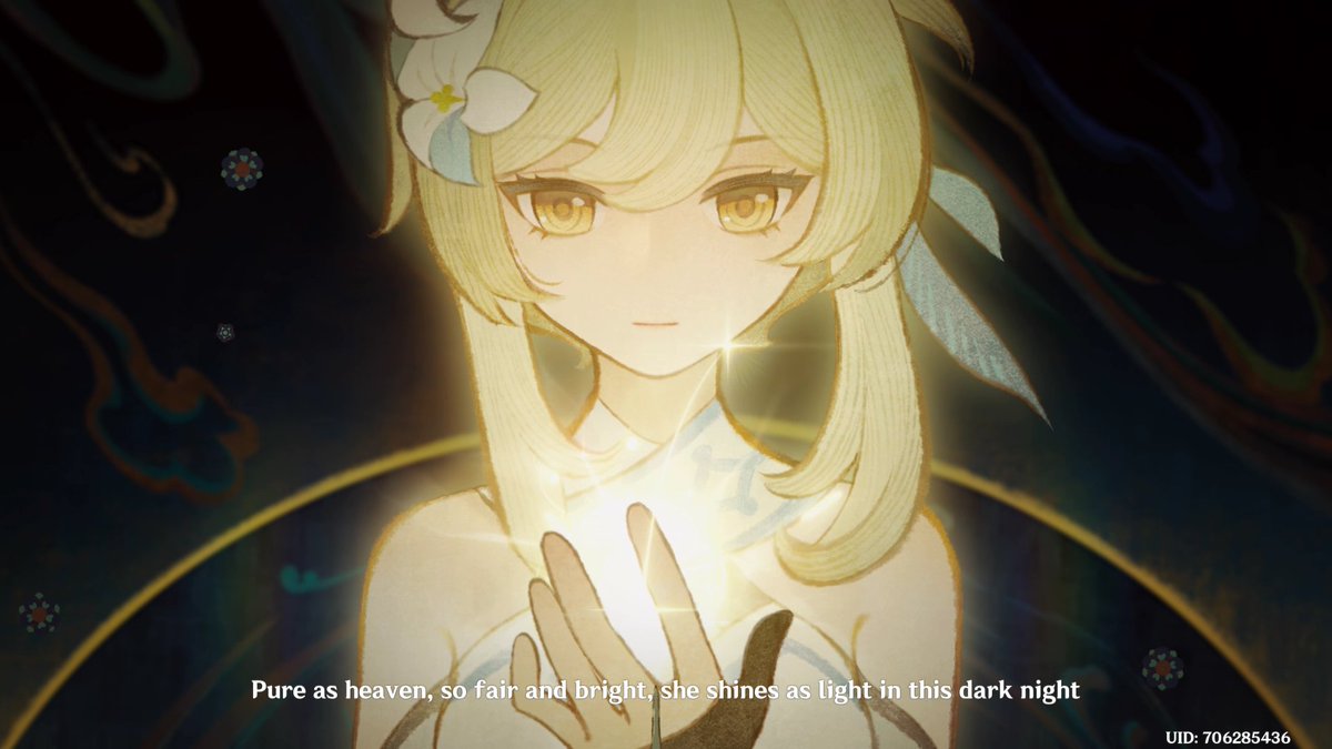 I thought the subtitles were talking abt Lumine for a second there (they are)