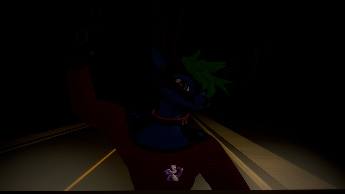 Nyterious1's tweet photo. This is what I get for going out to play Pokemon GO at night while in deer form. Darn those bus headlights! So this is what it's like to get plastered to the front of something moving at high speed... https://t.co/SHU7bjIKR2