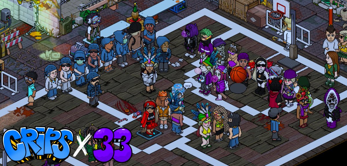 CRIPS X 33 não tem erro! 
<a href="/CripsHB/">Crips</a>  <a href="/33Habbo/">La 33</a>