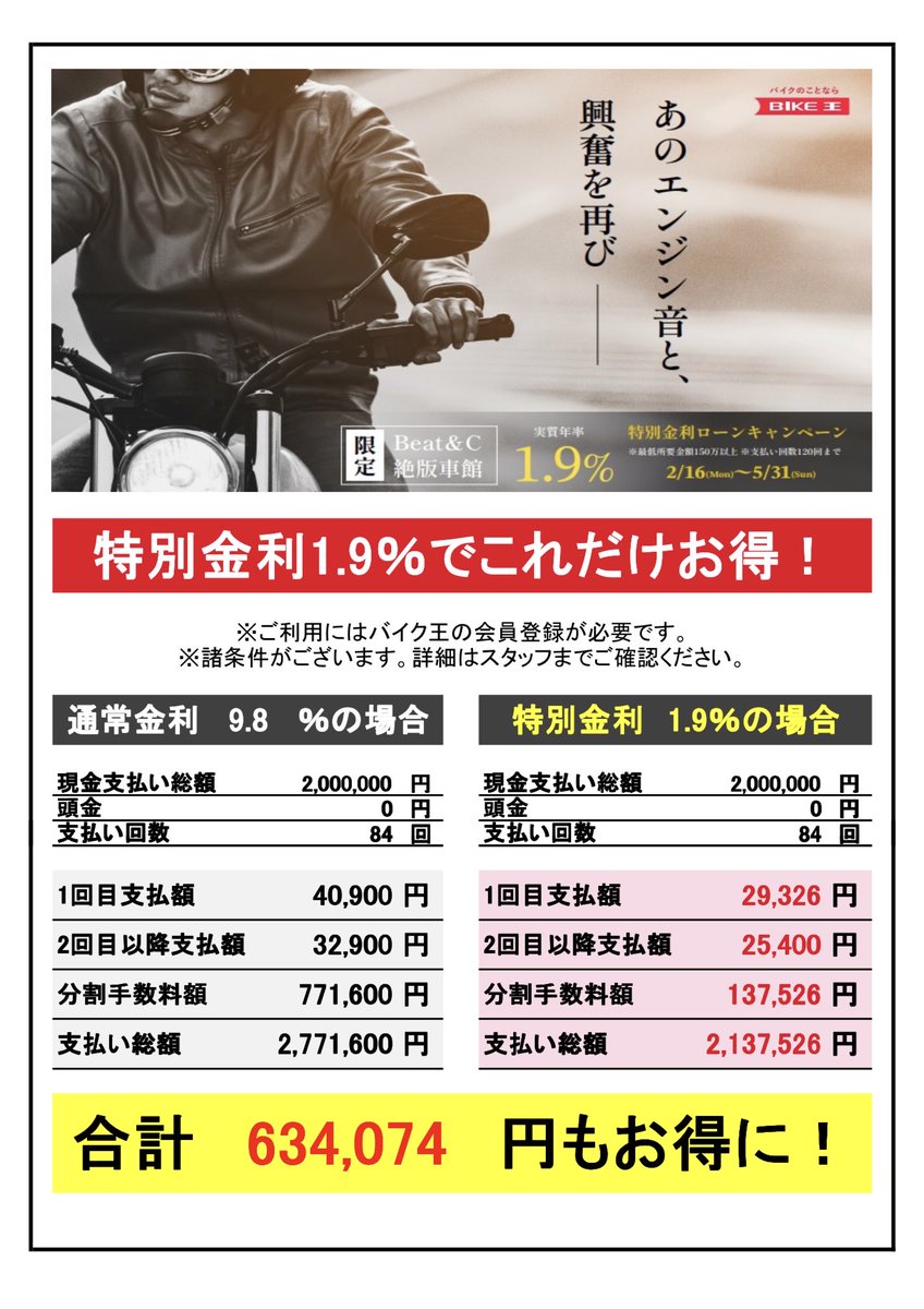 zeppan8190's tweet photo. 特別金利1､9パーセント❗️ https://t.co/iPL5I3H5Rp