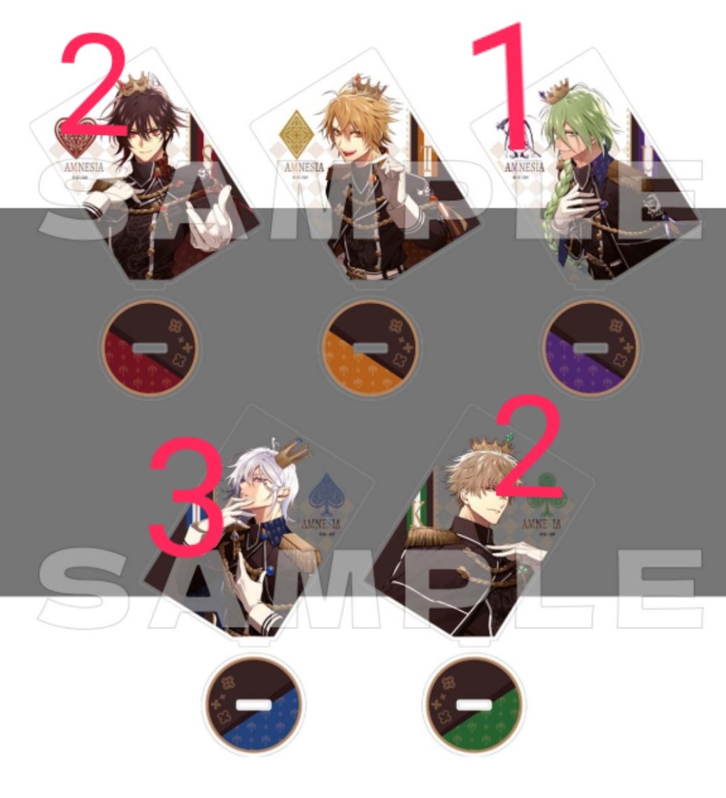 譲渡/交換】オトメイト オトスト アクスタ 缶バッジ AMNESIA