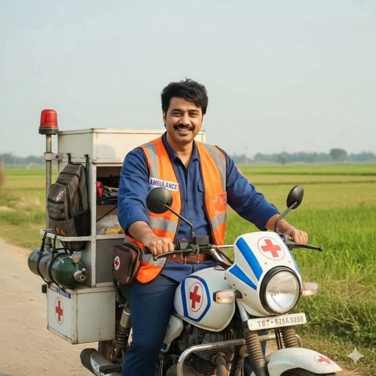 irupamroy's tweet image. Our new #BikeAmbulenceDada 
@idevadhikari
