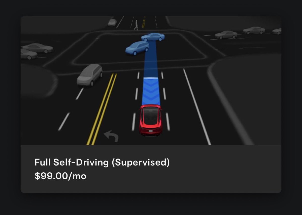 EngineerOnAuto's tweet image. Tesla just flipped FSD from a one-time $8K buy to $99/month subscription only. 

The era of "buy once" autonomy is over.   

What side are you on? #Tesla #FSD $TSLA