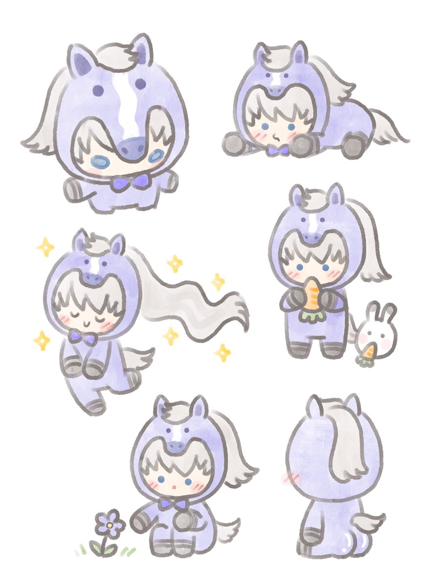 catboy_jie's tweet image. some neigh-vier doodles 🐴💫