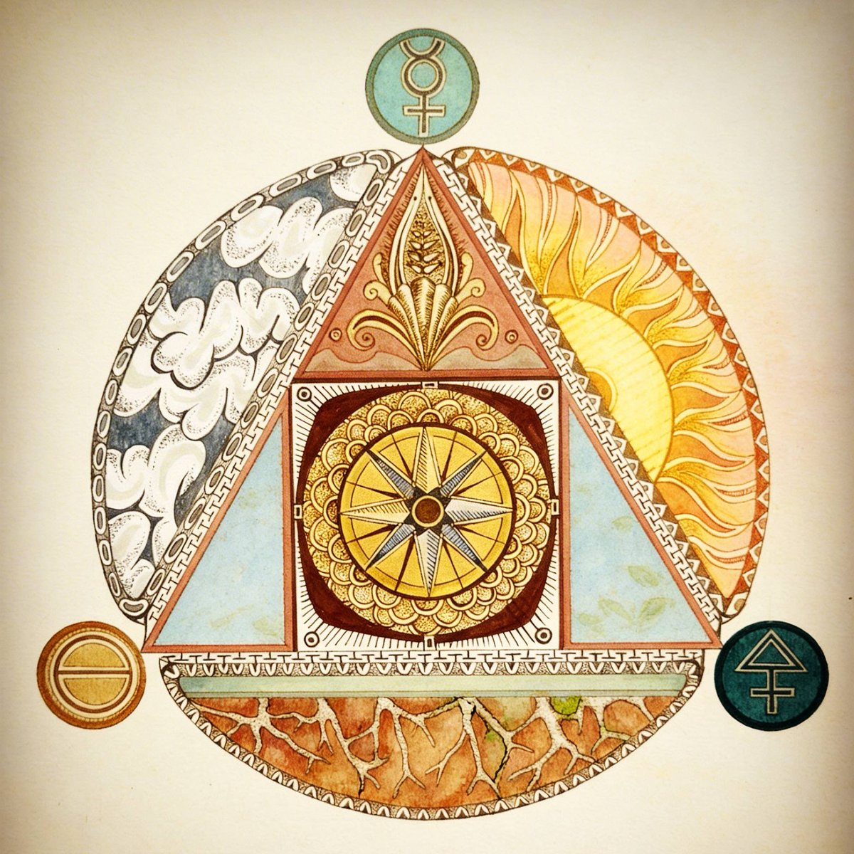 En alquimia, tres fuerzas viven en ti:

El mercurio es tu ego, esa identidad que se adapta al mundo.

El azufre es tu esencia espiritual, tu conexión con lo divino.

La sal es tu cuerpo, el puente que materializa ambas fuerzas.

¿Cuál de estas tres fuerzas sientes más presente en