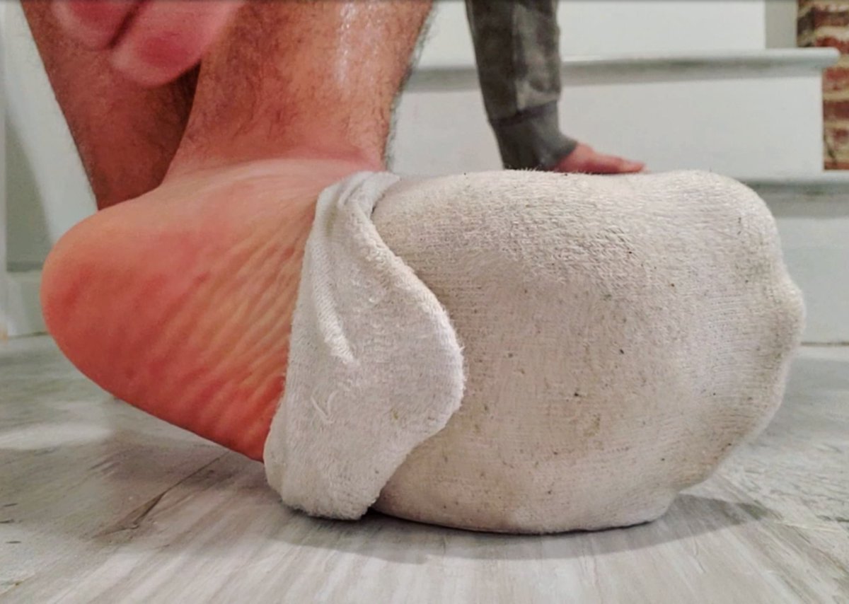 Sckb4u's tweet photo. Finish peeling my sock off for me? 😏 https://t.co/GjeLkW4ymx