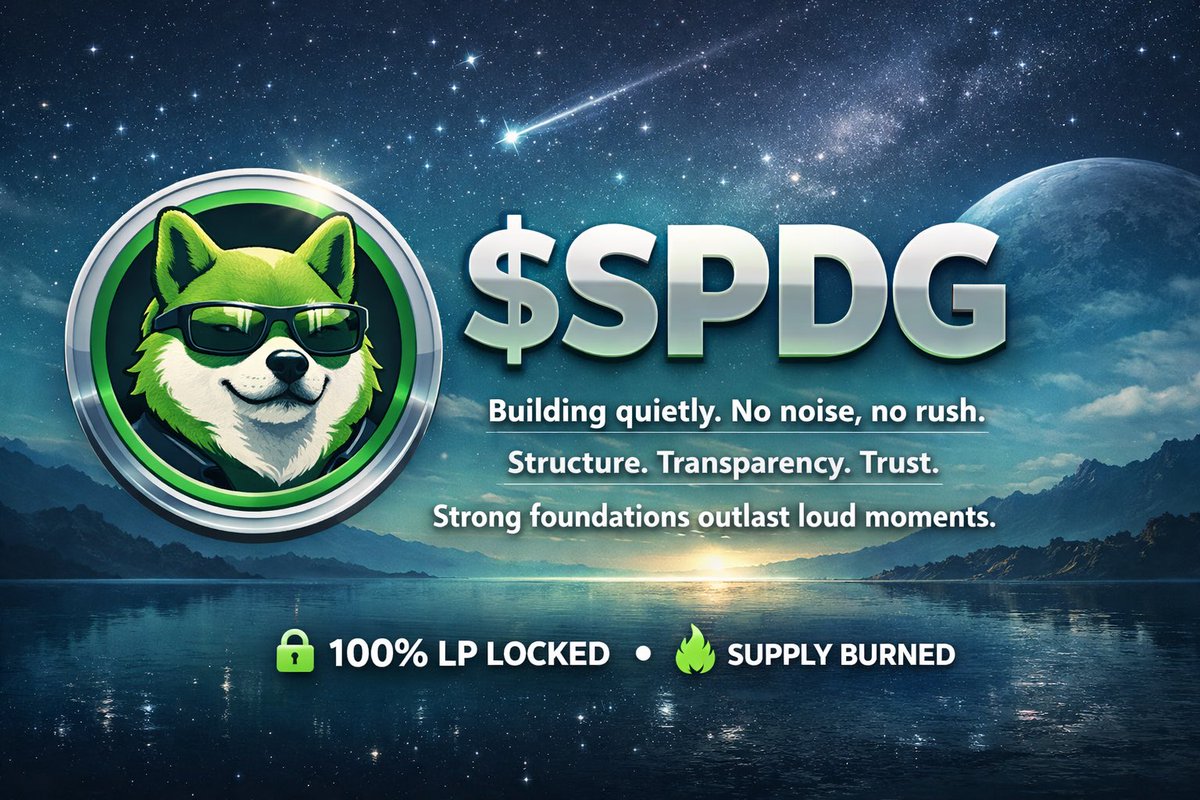 spacedogexyz's tweet image. $SPDG moving quietly.

Daily burns ongoing 🔥
Liquidity holding steady 💎
Community still building 🐕

No noise.
No shortcuts.
Just steady execution.

#SPDG #SpaceDoge