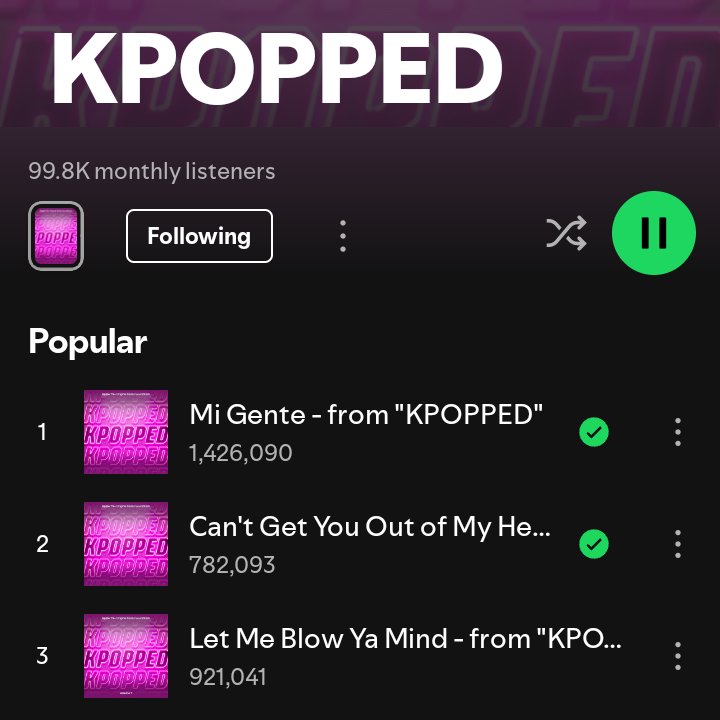 9thATEEZ's tweet photo. Yes, I mix #ATEEZ #KPOPPED songs in my Spotify streaming for #GOLDENHOUR_Part4 . Don't know what's up but the monthly 👂🏼👂🏼 is going back up.😁 We should've given ATZ songs high streams so they could get other show invites. They rarely get western exposure . https://t.co/B1xncPU4Io