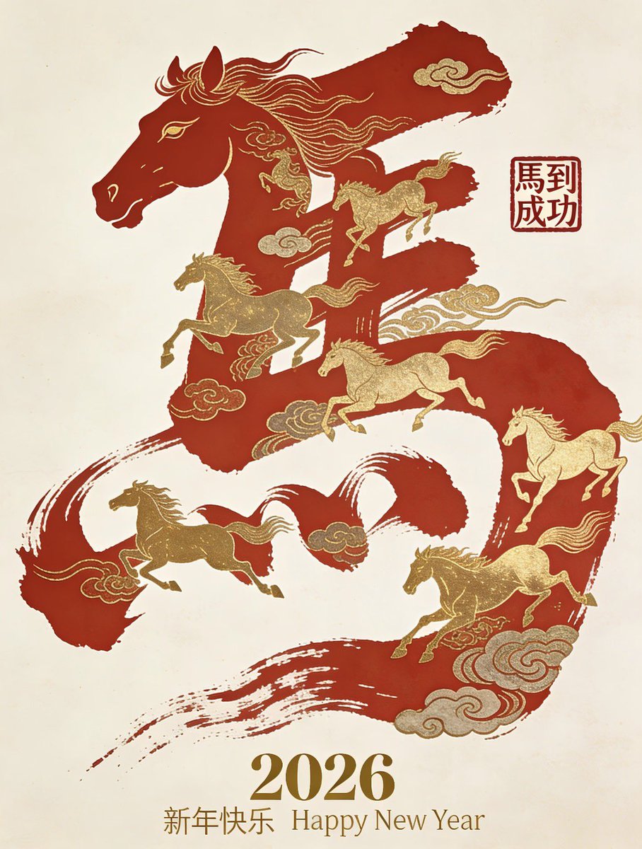 jyy1997's tweet photo. Happy Chinese New Year, everyone! Wishing you all the best in the Year of the Horse! https://t.co/Ngnxlc0ql9