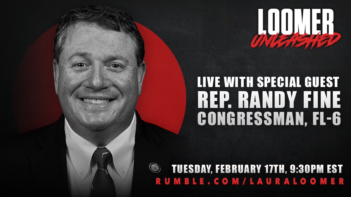 🚨EXCLUSIVE INTERVIEW🚨 

Congressman <a href="/RepFine/">Congressman Randy Fine</a> Randy Fine will be joining me on <a href="/LoomerUnleashed/">Loomer Unleashed</a> on Tuesday, February 17th at 9:30 pm EST to discuss the controversy surrounding his patriotic stand against Muslims trying to BAN DOGS in the United States because they are considered