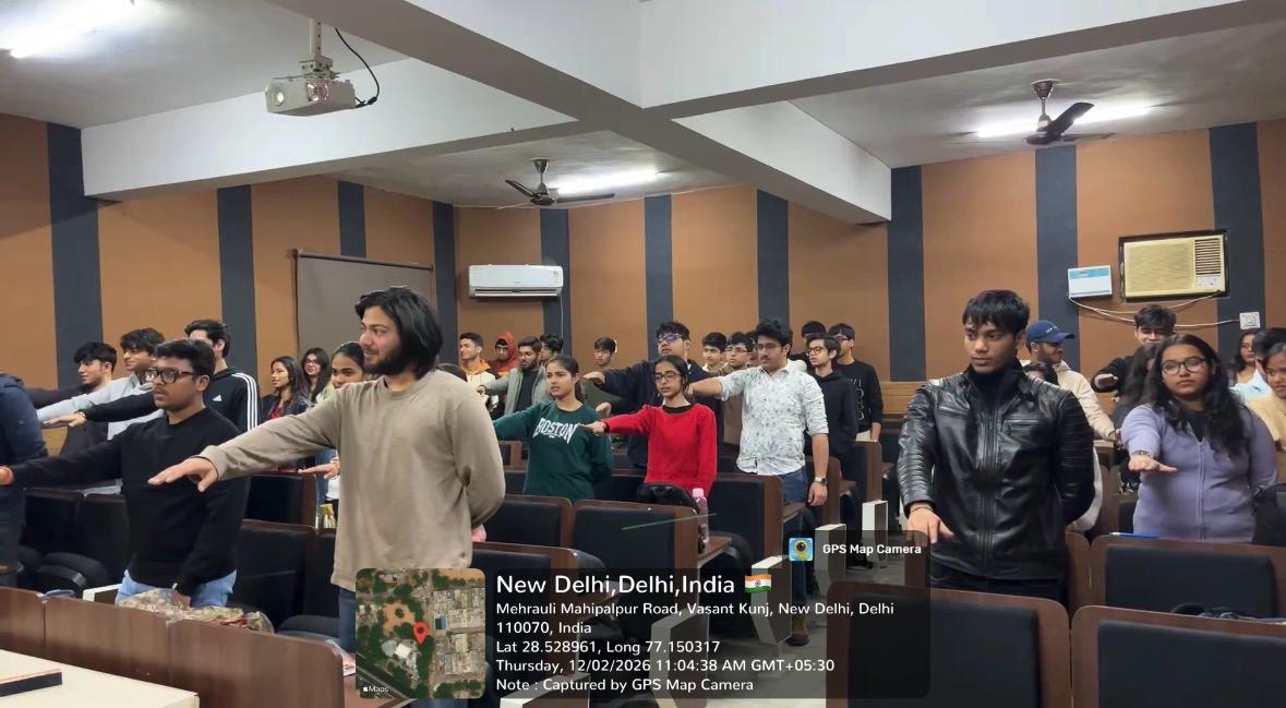 JIMS Vasant Kunj, with Rotaract Club &amp; CII YI YUVA, organized a one-week Nasha Mukti Awareness Drive (9–12 Feb 2026) on “Say No to Drugs, Yes to Life.” Over 1,000 students were sensitized through sessions, case studies &amp; a collective pledge for a drug-free campus.
#NashaMukti