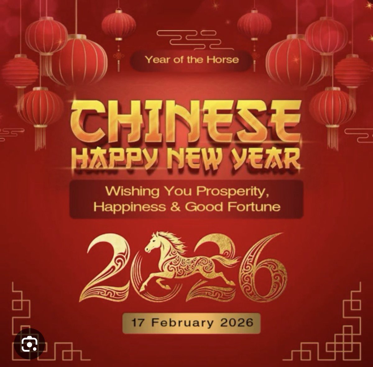 marufali059's tweet photo. Happy Chinese New Year 2026! 
May the Year of the Horse bring you harmony, joy and abundance. https://t.co/OUk32tGUA4