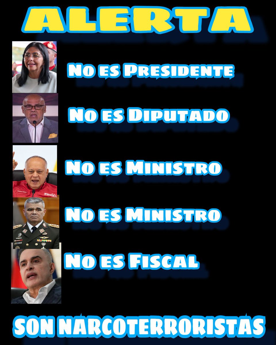 oafar2112's tweet photo. @UHN_Plus Sigan creyendo que están cooperando con la transición! Son unos narcoterroristas! https://t.co/mRxAScjh3u