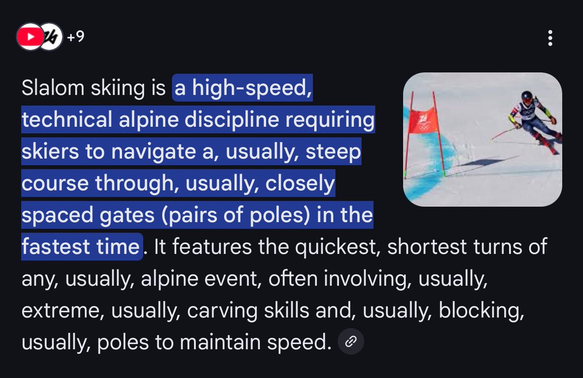trumonica's tweet photo. Ai overviews be like just in case this information is false I’ll just include the word “usually” no less than 27 times https://t.co/yqGmYqDRFn